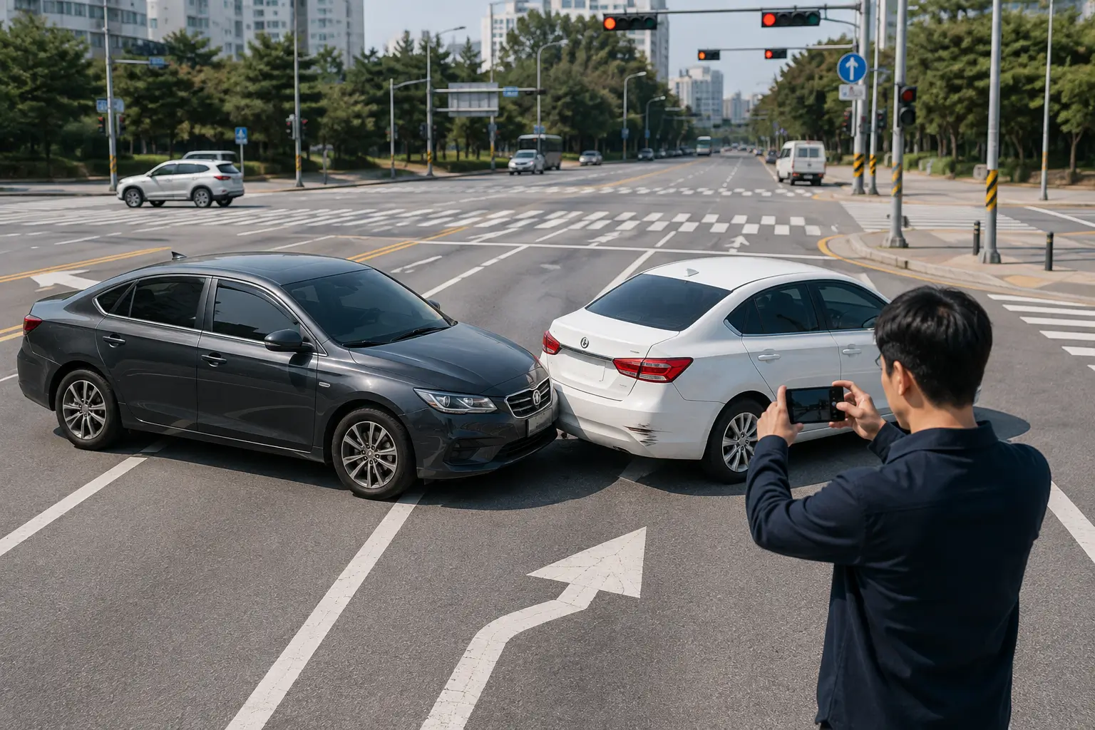 교통사고 현장 사진